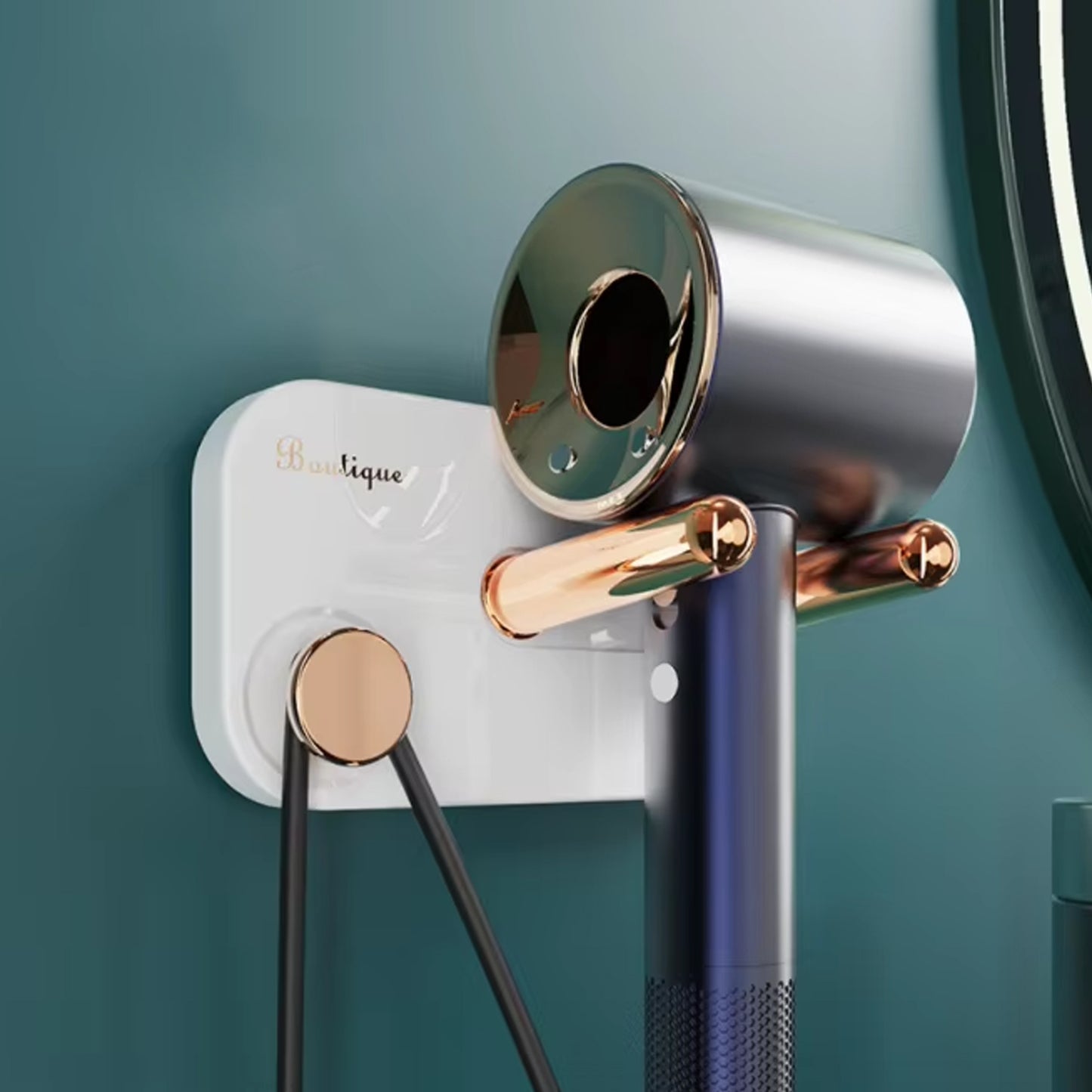 Hair Dryer Wall Mount Self Adhesive Hair Dryer Holder (1 Pc) - Happy Price - Image 5