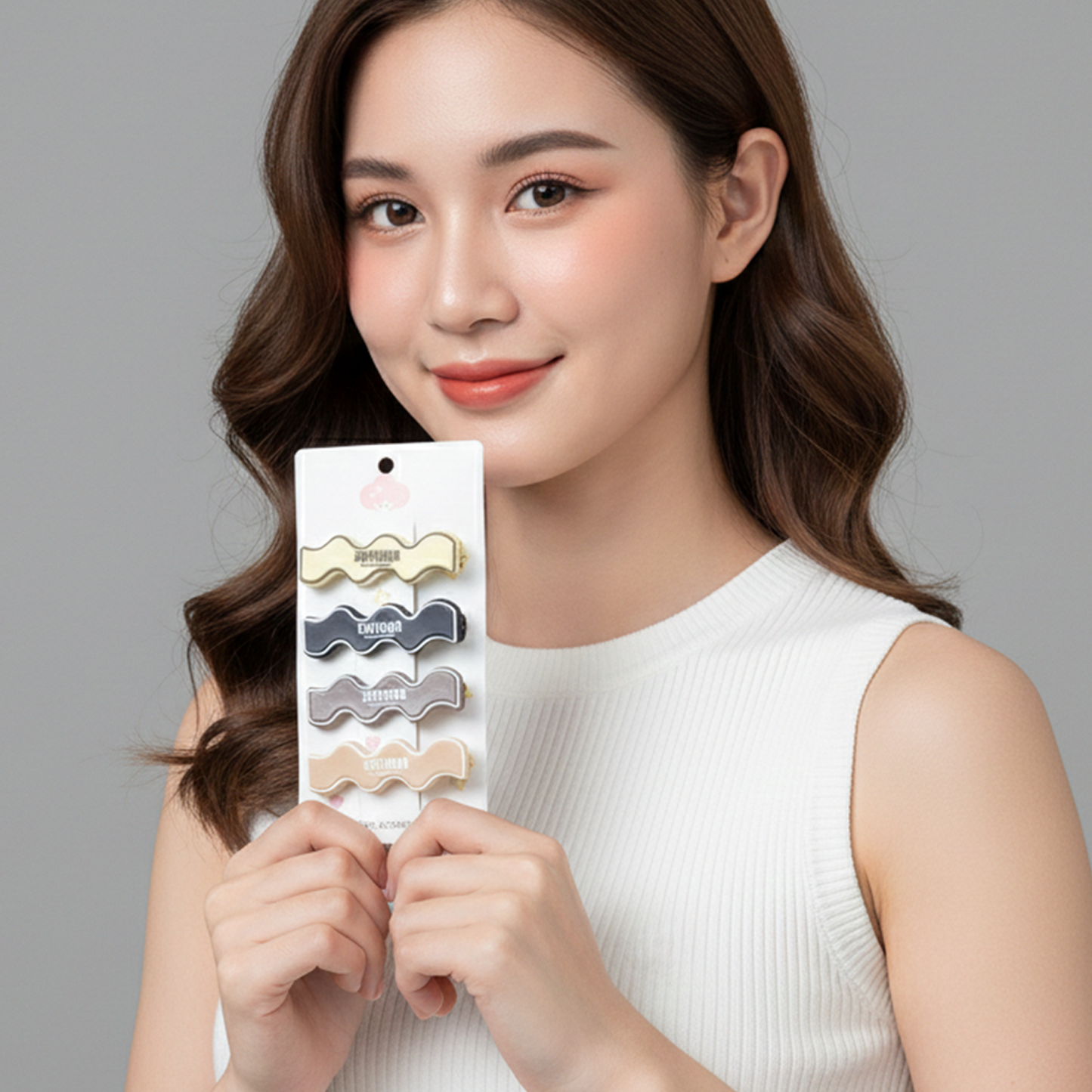 Fashion Hair Clips for Women & Girls - 4 Pc Curved Snap Style - Happy Price - Image 3