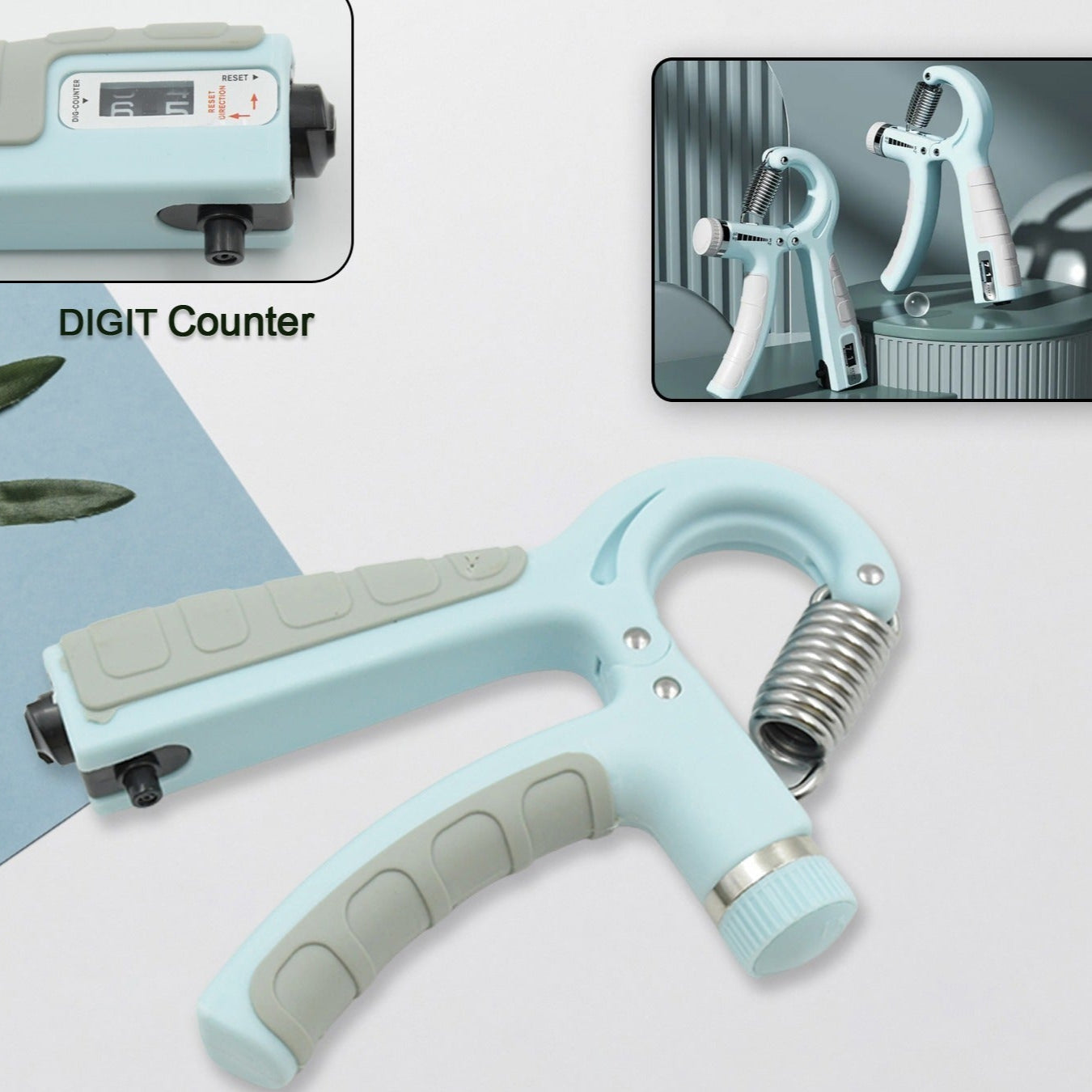 Gym Fitness Hand Grip Men Adjustable Finger Heavy Exerciser Strength For Muscle Recovery Hand Gripper Trainer Strengthener (1 Pc) - Happy Price - Image 1