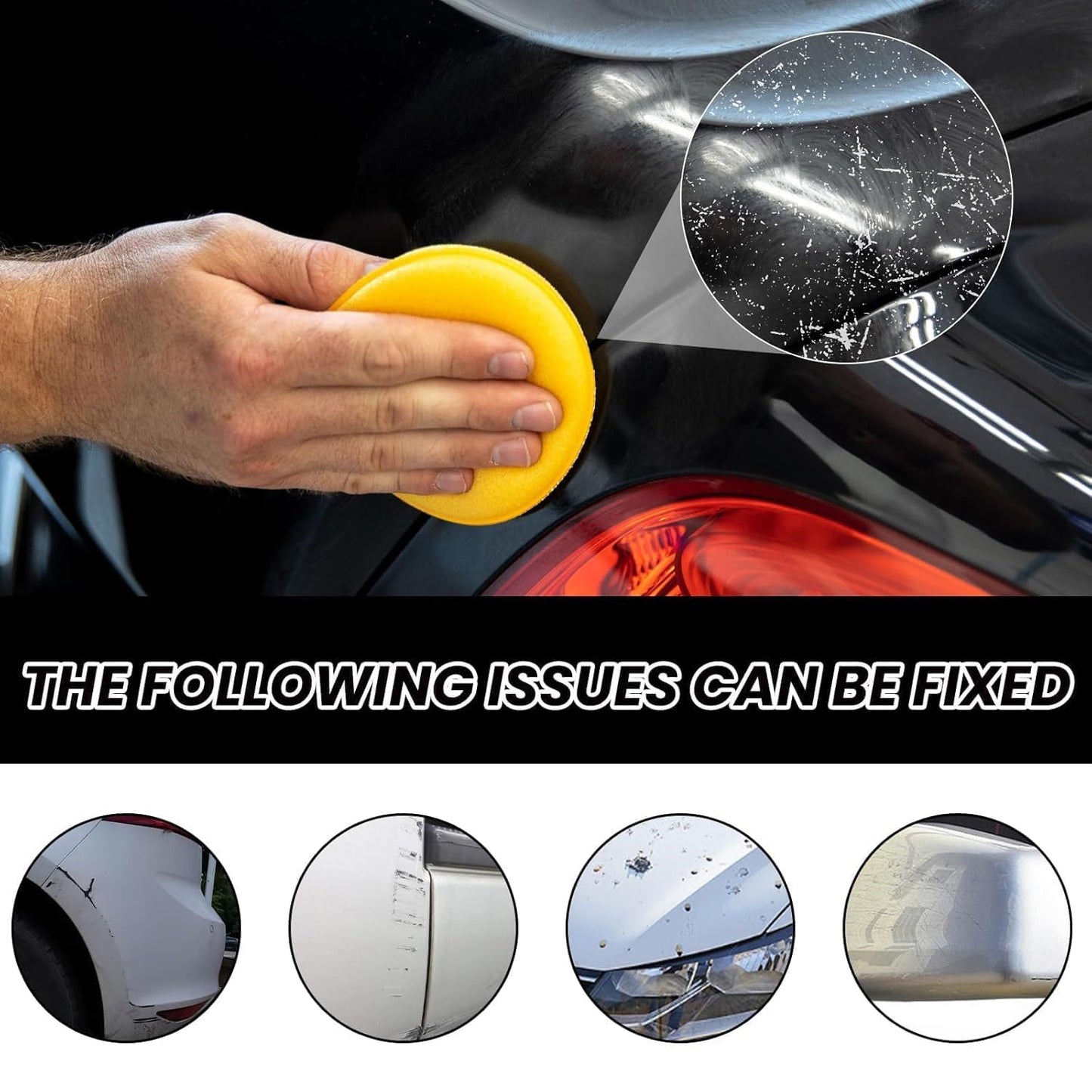 Car Paint Scratch Repair Wax (60ml) with Applicator Sponge - Happy Price - Image 4