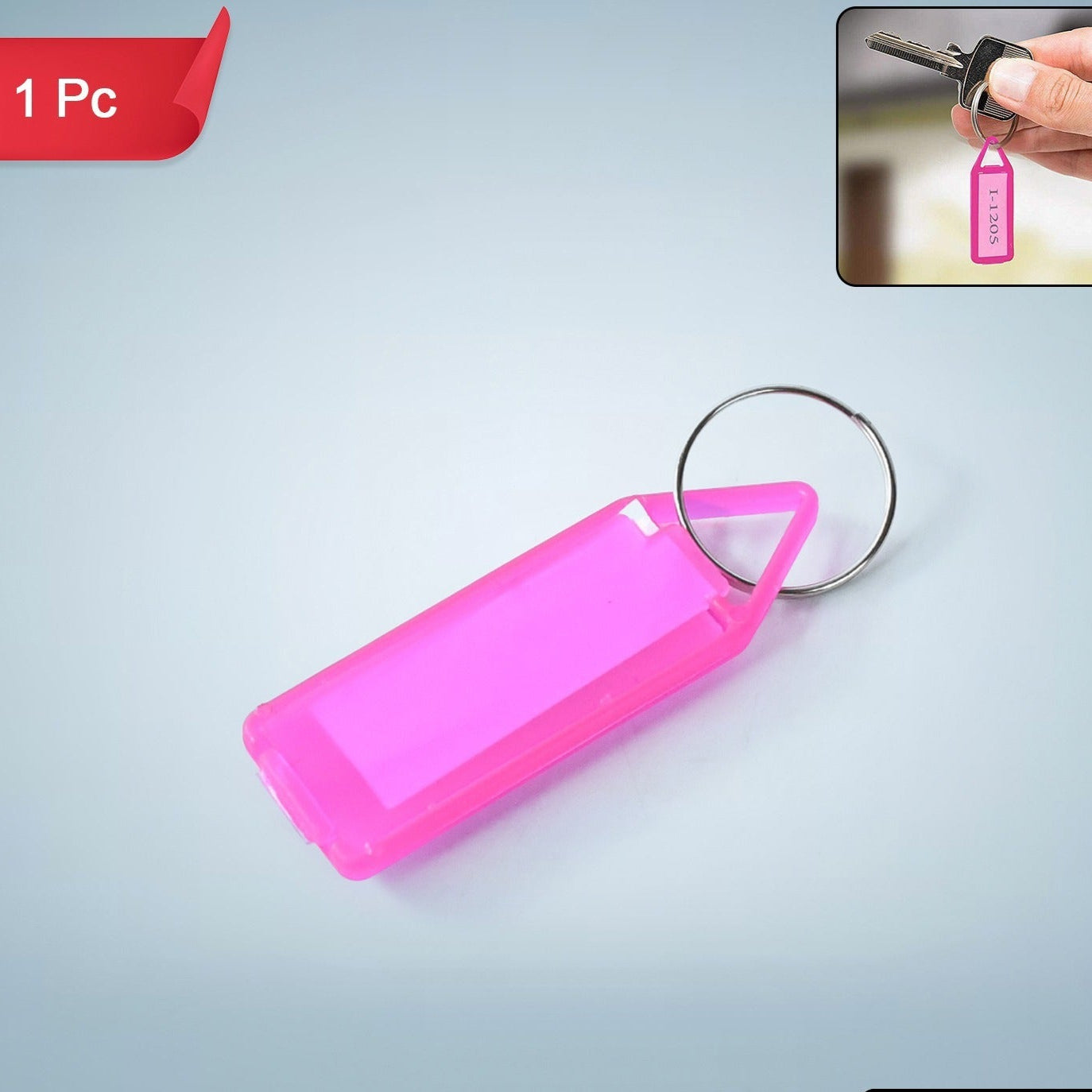 1 Pc Keychain Tag Label Used For Decorative Purpose On Keys And All - Happy Price - Image 1