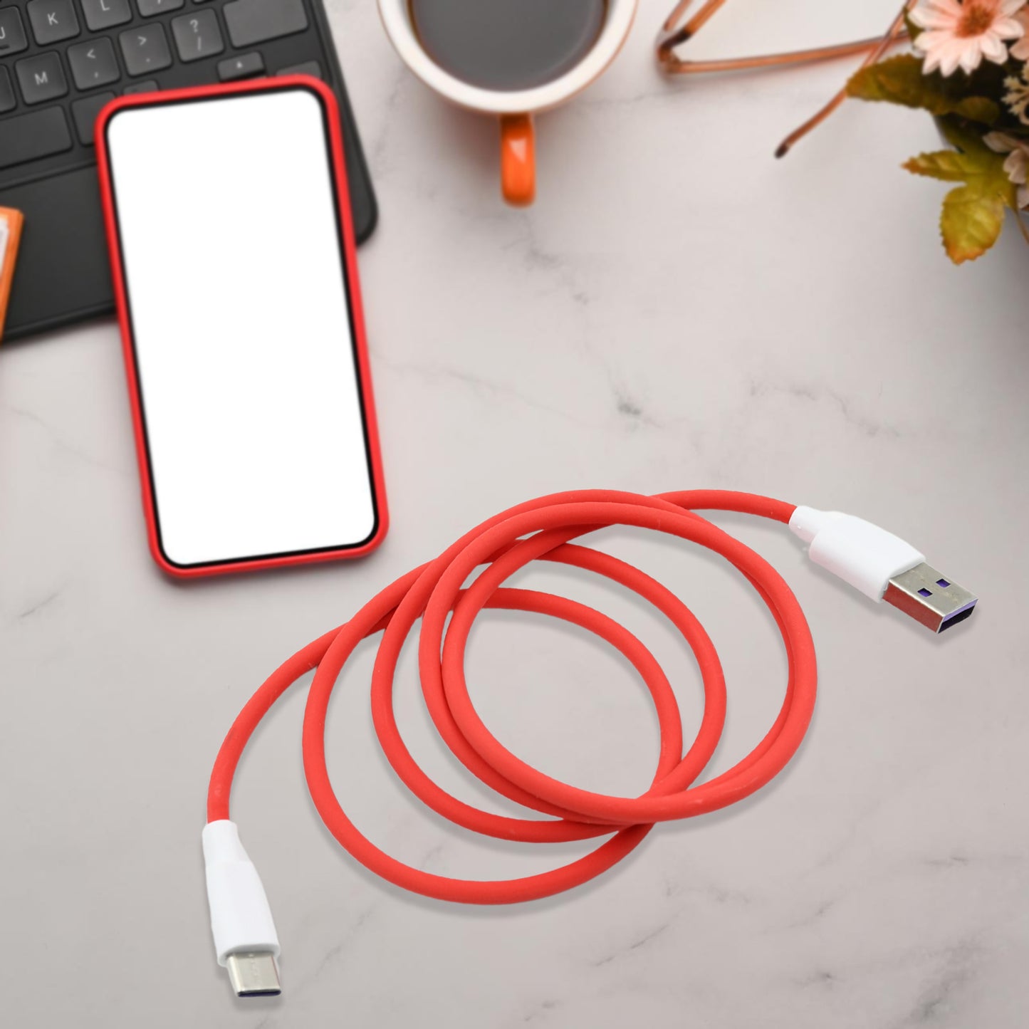 Unique Type C Dash Charging Usb Data Cable  Fast Charging Cable  Data Transfer Cable For All C Type Mobile Use - Happy Price - Image 2