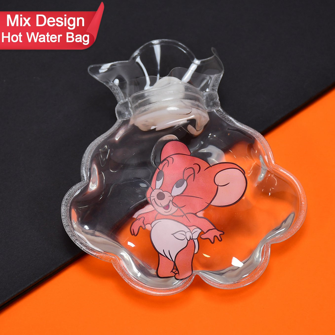 Mix Transparent Multi Design Small Hot Water Bag With Cover For Pain Relief Neck Shoulder Pain And Hand Feet Warmer Menstrual Cramps. - Happy Price - Image 1