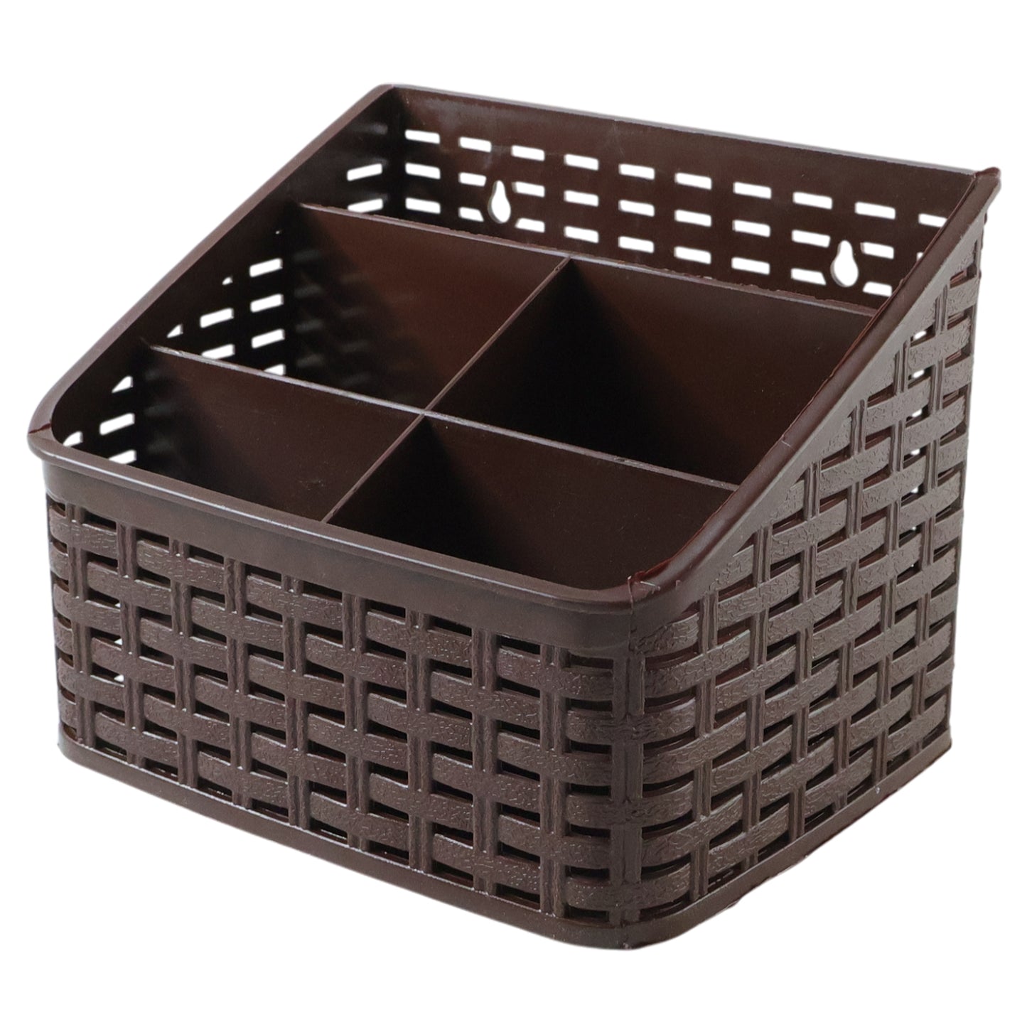 5 Section Desk Organizer Basket - Multipurpose Storage for Office & Home (1 Pc) - Happy Price - Image 4