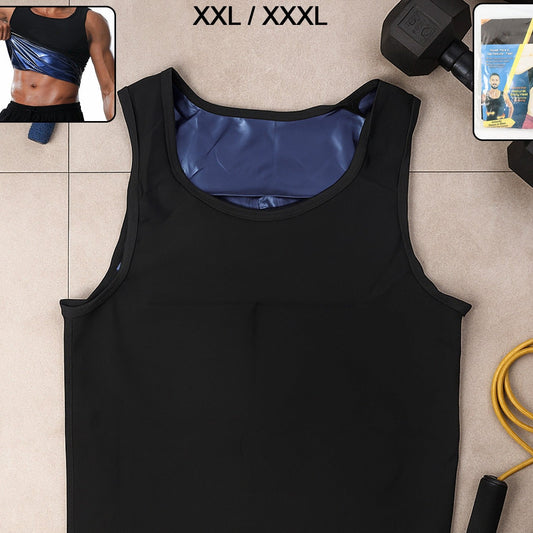 Men's Neoprene Sweat Shaper Tank Top - Slim Fit Body Vest (1 Pc) - Happy Price - Image 1