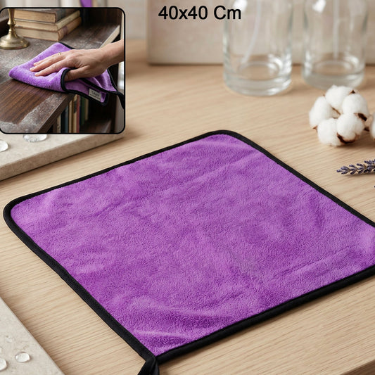 Microfiber Cleaning Cloth 40x40cm for Home & Kitchen - 1 Pc - Happy Price - Image 1