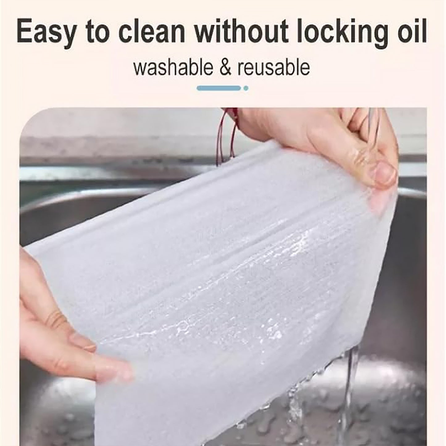 Kitchen Cleaning Wipes  Strong Decontamination Kitchen Wipes  Disposable Kitchen Wet Wipes Household Cloth Towel For Removing Grease Stains And Cleaning Glass (Pack Of 80 Pcs) - Happy Price - Image 3