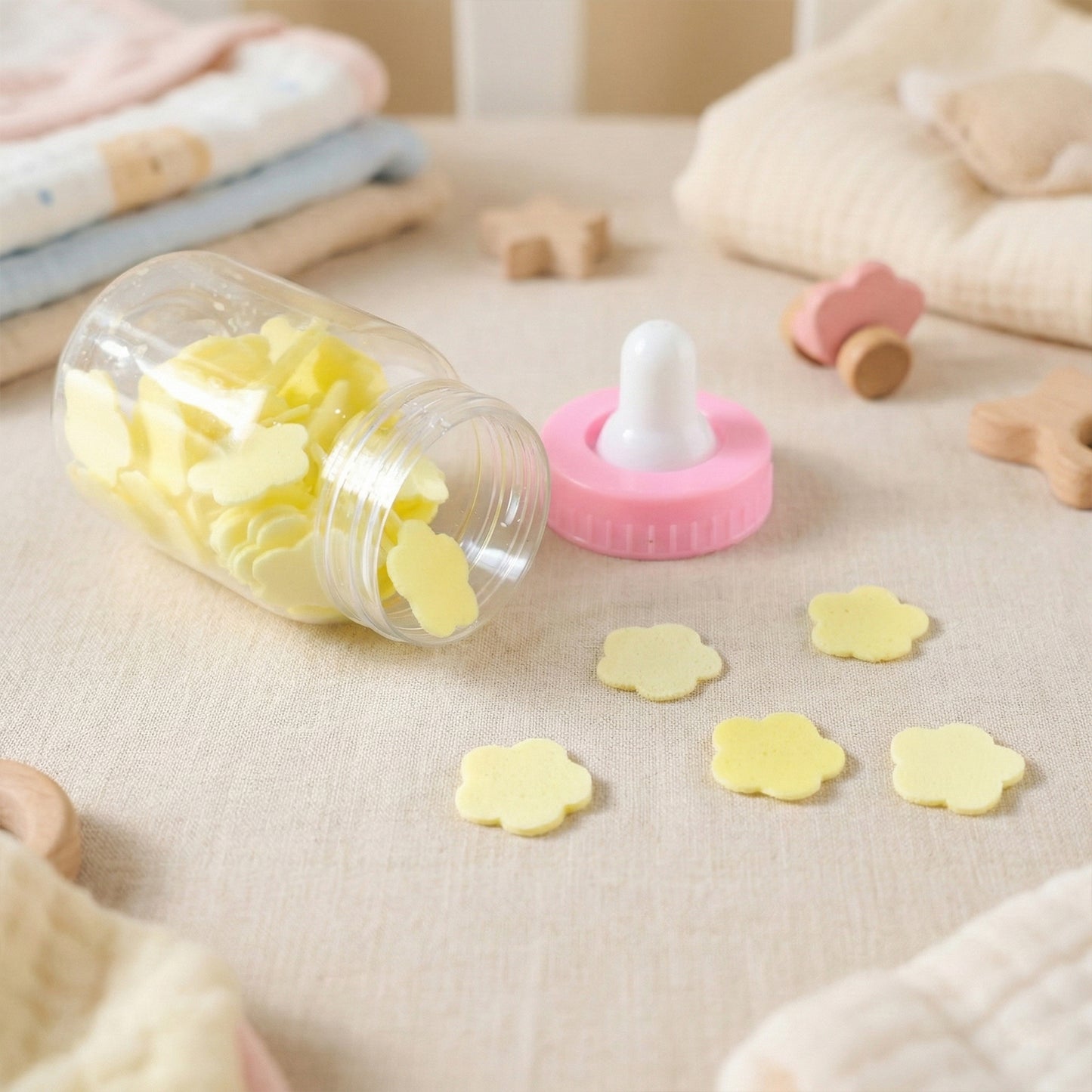 Portable Hand Wash Soap Paper Sheets in Baby Bottle Case - 1 Set - Happy Price - Image 6