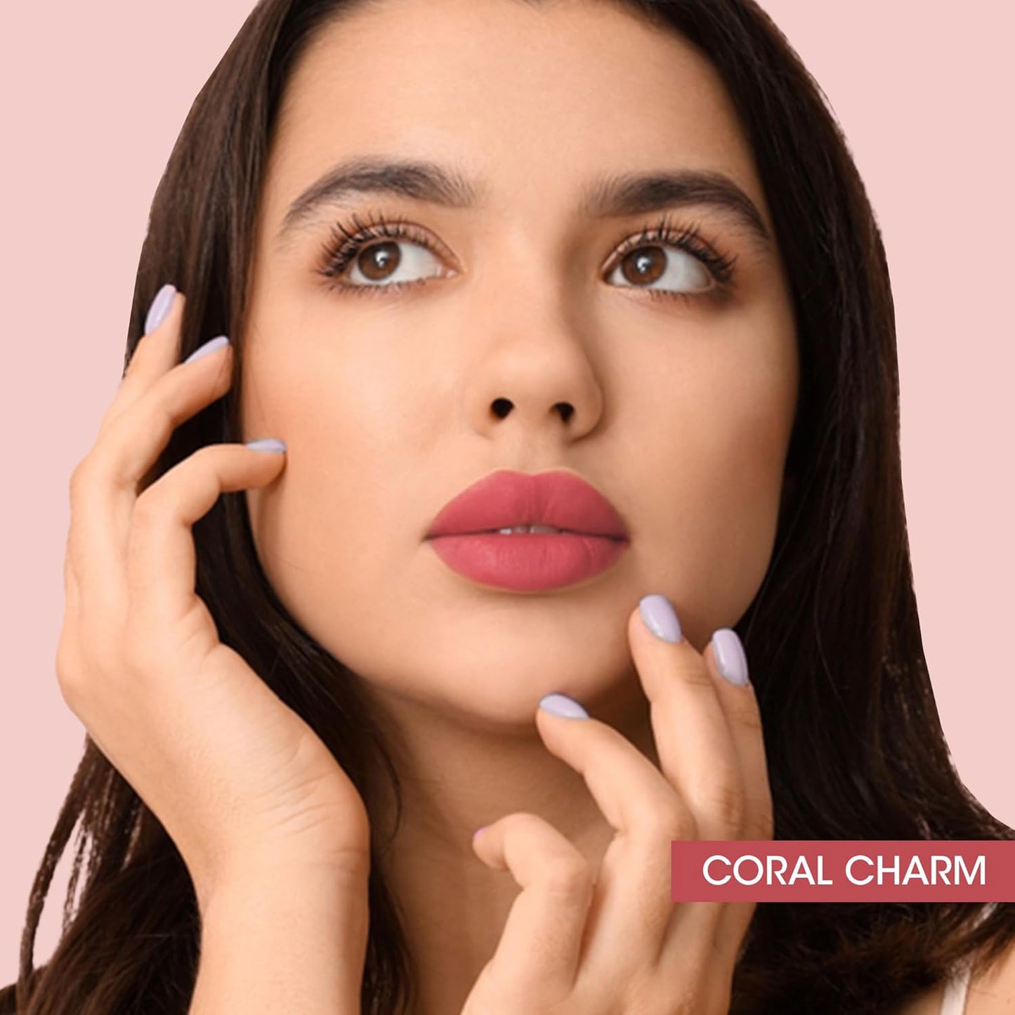 Coral Charm Liquid Lipstick - 4.5 ML, Long-Lasting Matte Finish - Happy Price - Image 4