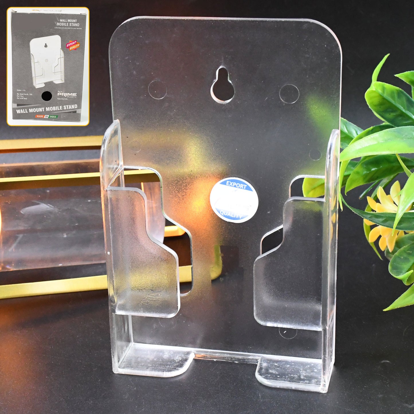 Wall Mount Mobile Holder for All Phones - ABS Plastic - Happy Price - Image 2