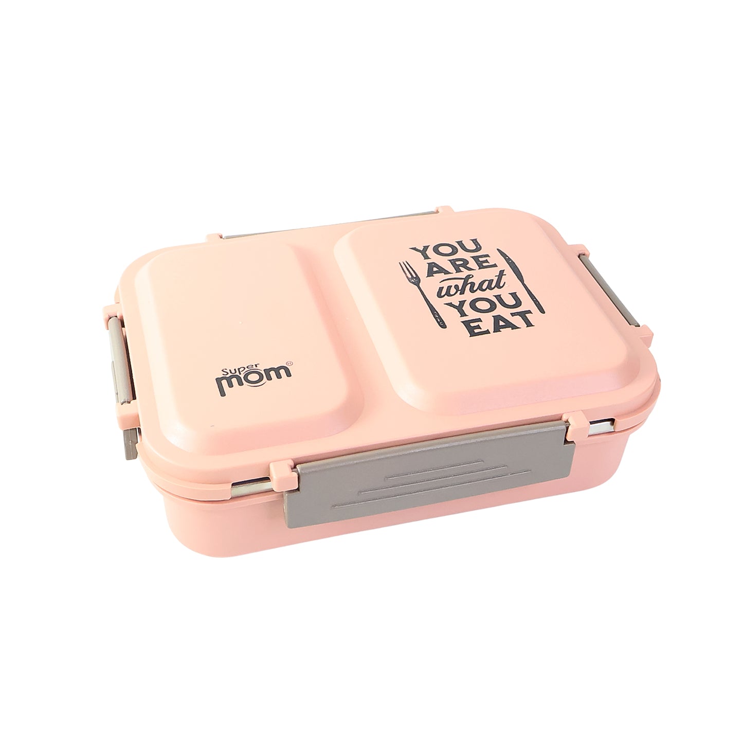 2 Compartment Stainless Steel Lunch Box with Insulated Lid - Leak Proof for Office & School - Happy Price - Image 2