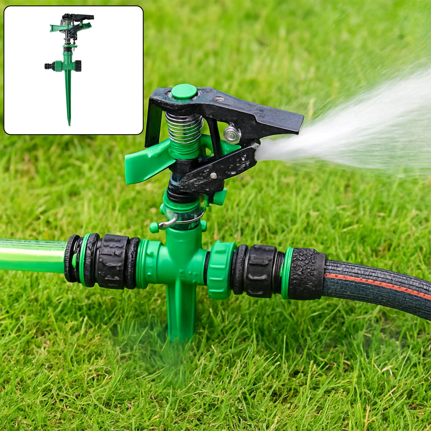 360-degree Rotating Garden Impact Sprinkler (1 Pc) - Happy Price - Image 6