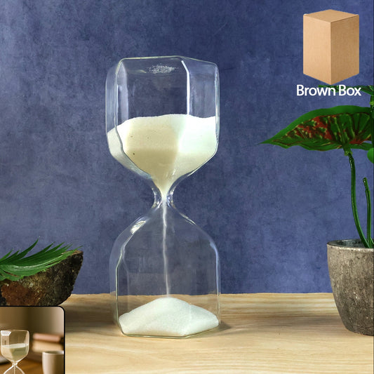 Elegant Glass Sand Timer for Focus & Decor (1 Pc, ~2.5 Min) - Happy Price - Image 1