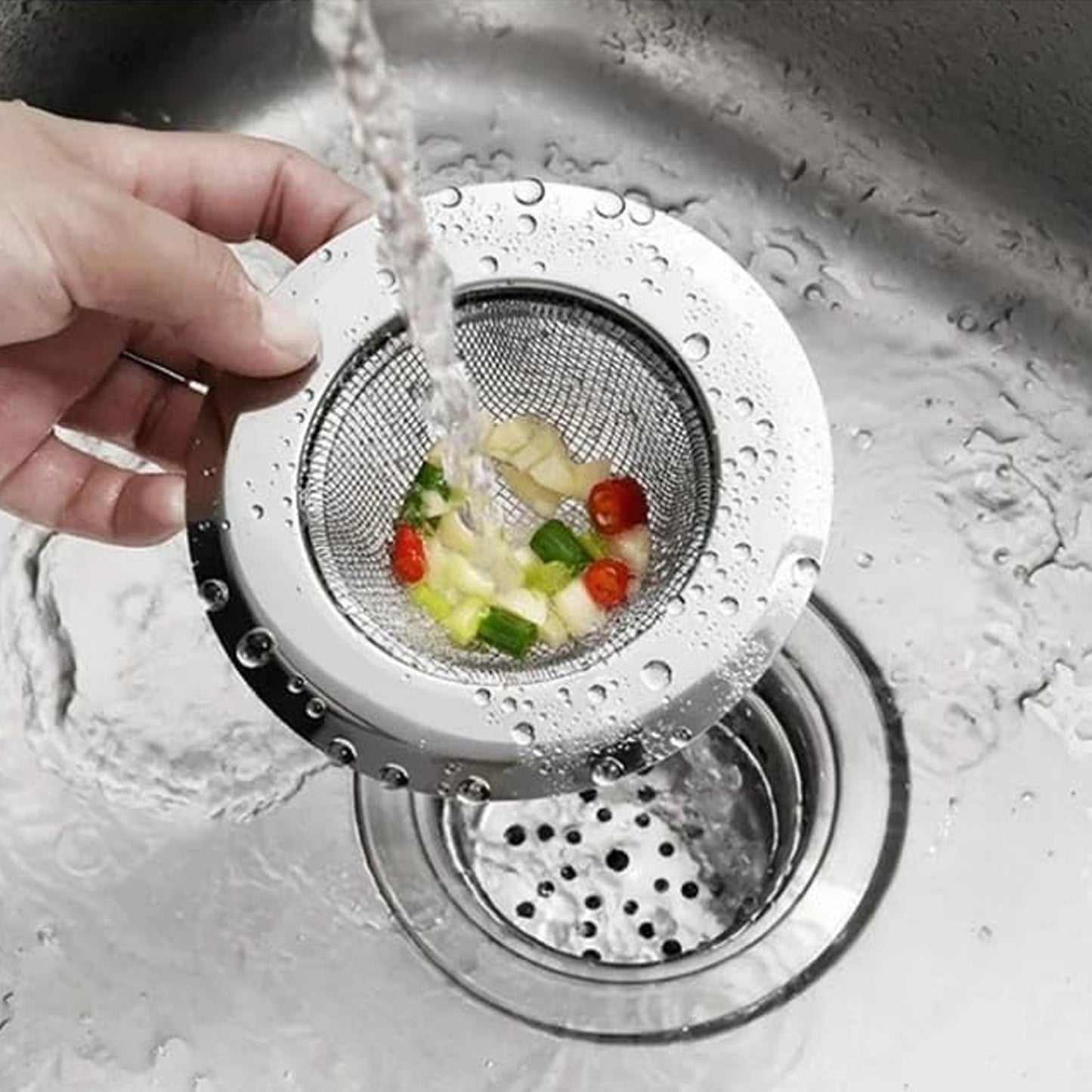 Stainless Steel Sink Drain Strainer Stopper - Small 7cm, 1 Pc - Happy Price - Image 3