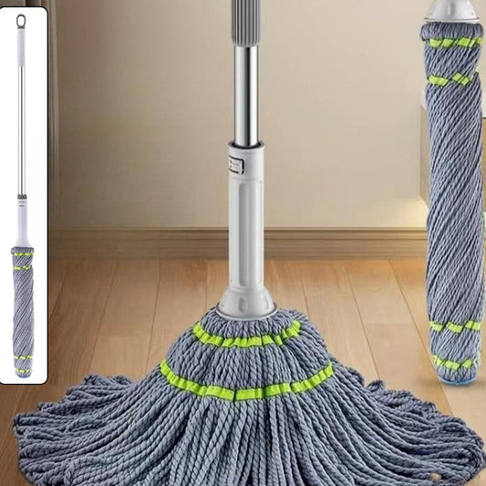 Squeeze Twist Mop Self Wringing Mop Stainless Steel Handle (1 Pc) - Happy Price - Image 1