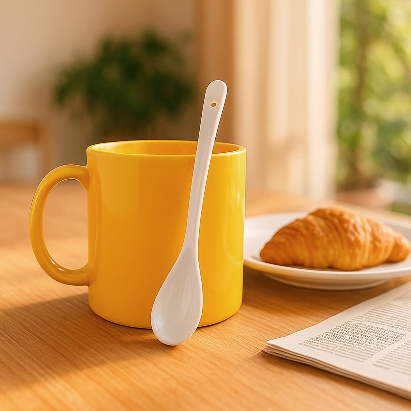 Elegant Ceramic Mug With Matching Spoon - Happy Price - Image 6