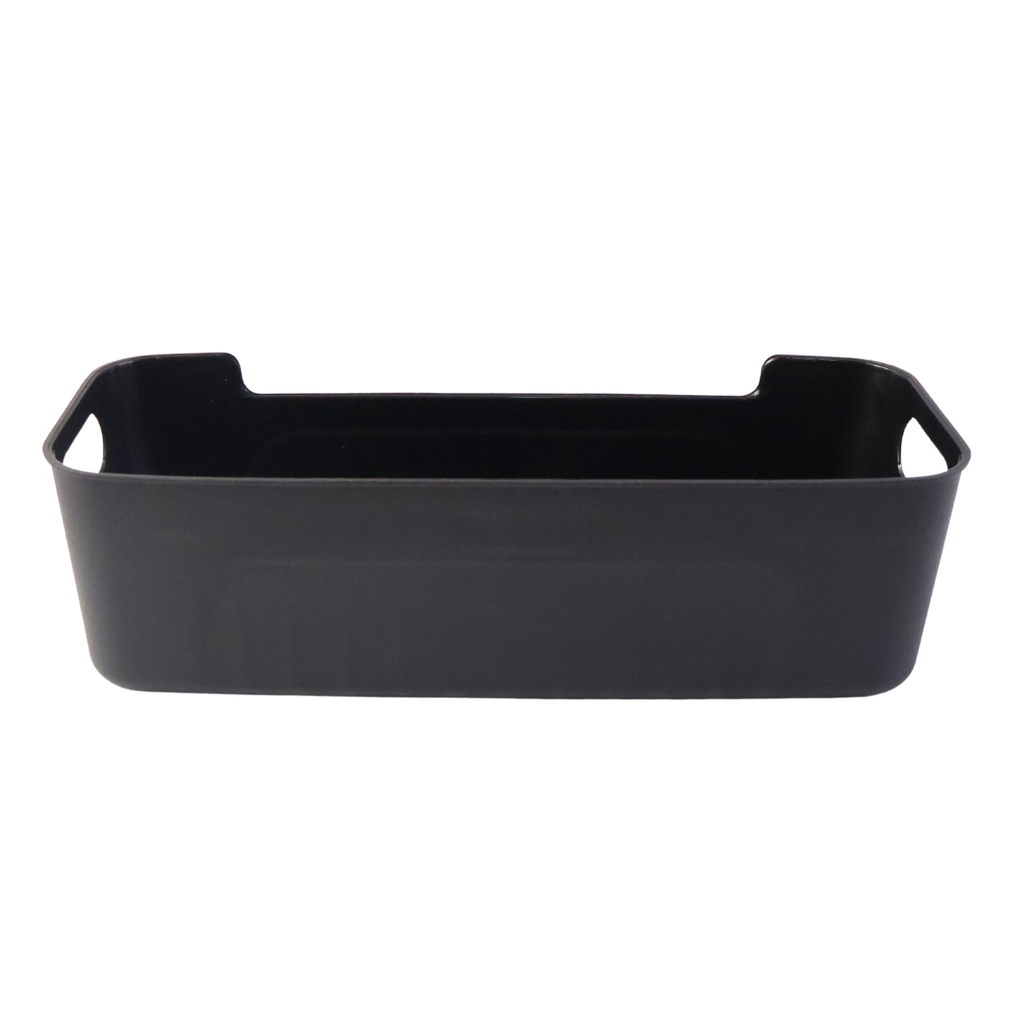 Set of 4 Black Plastic Storage Baskets with Handles - Happy Price - Image 2