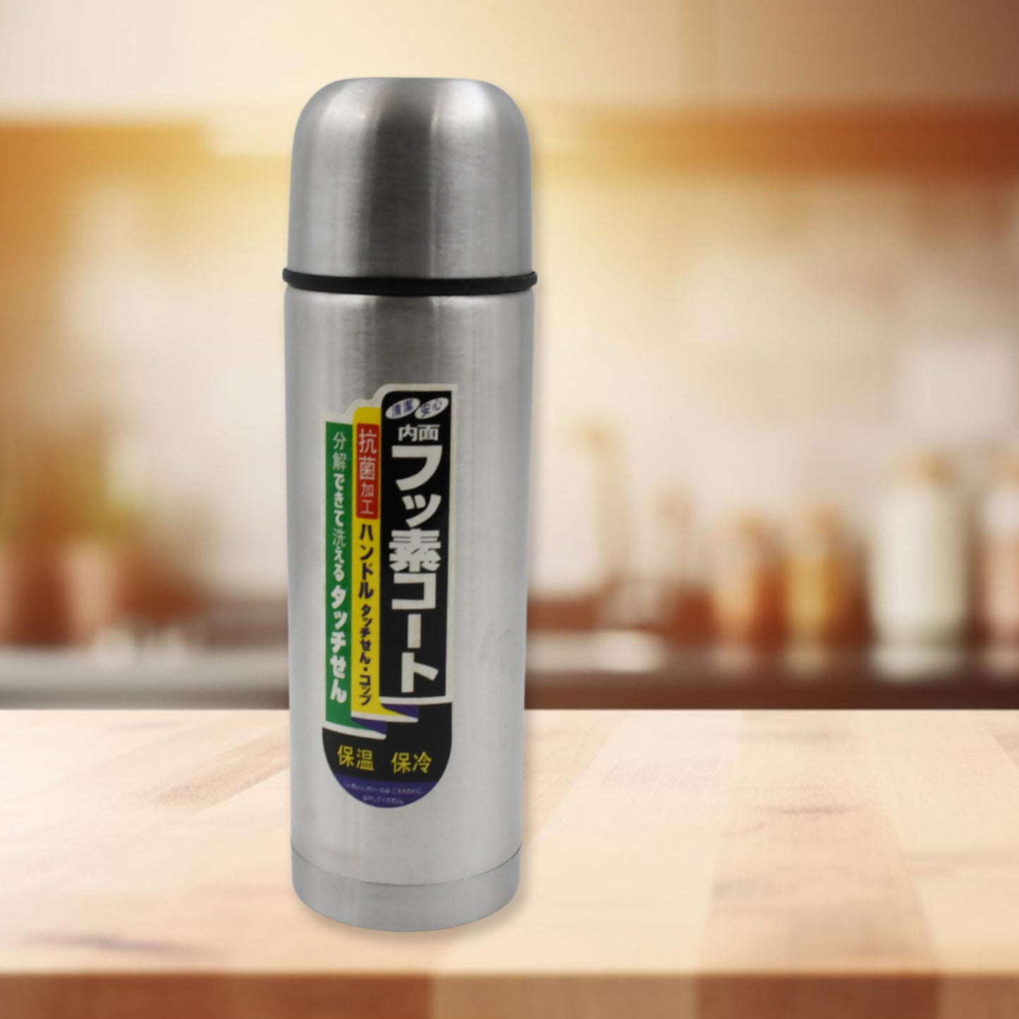 Double Wall Stainless Steel Thermos Flask 500ml Vacuum Insulated Gift Set With Two Cups Hot  Cold Stainless Steel Diwali Gifts For Employees Corporate Gift Item (3 Pcs Set) - Happy Price - Image 4