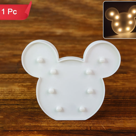 Mickey Shaped LED Decorative Night Light (1 Pc) - Happy Price - Image 1