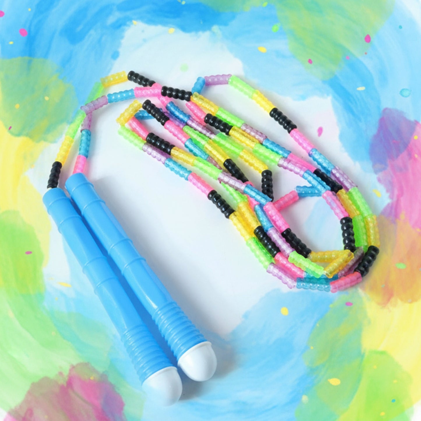 Adjustable Beaded Skipping Rope for Fitness - 1 Set - Happy Price - Image 3