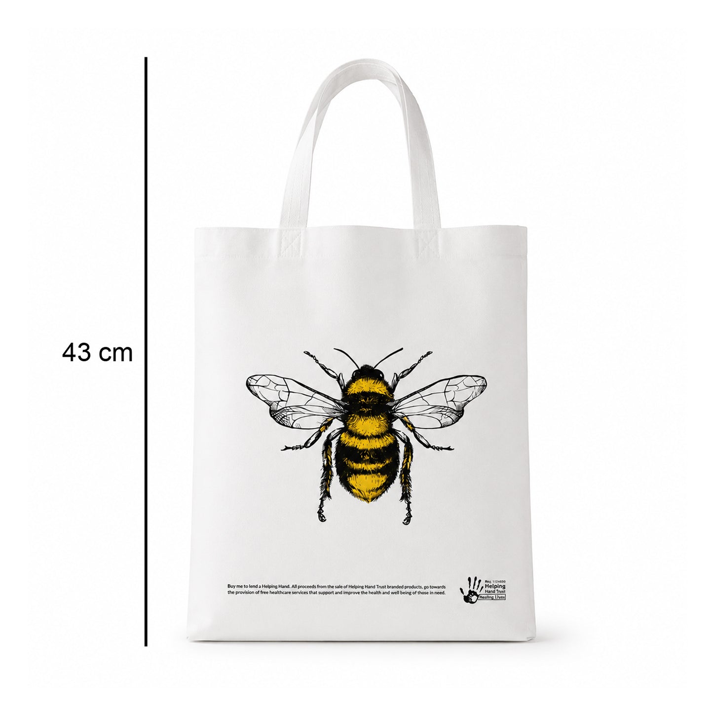 Bee Print Multipurpose Tote Bag - 1 Pc, 35x35cm - Happy Price - Image 5
