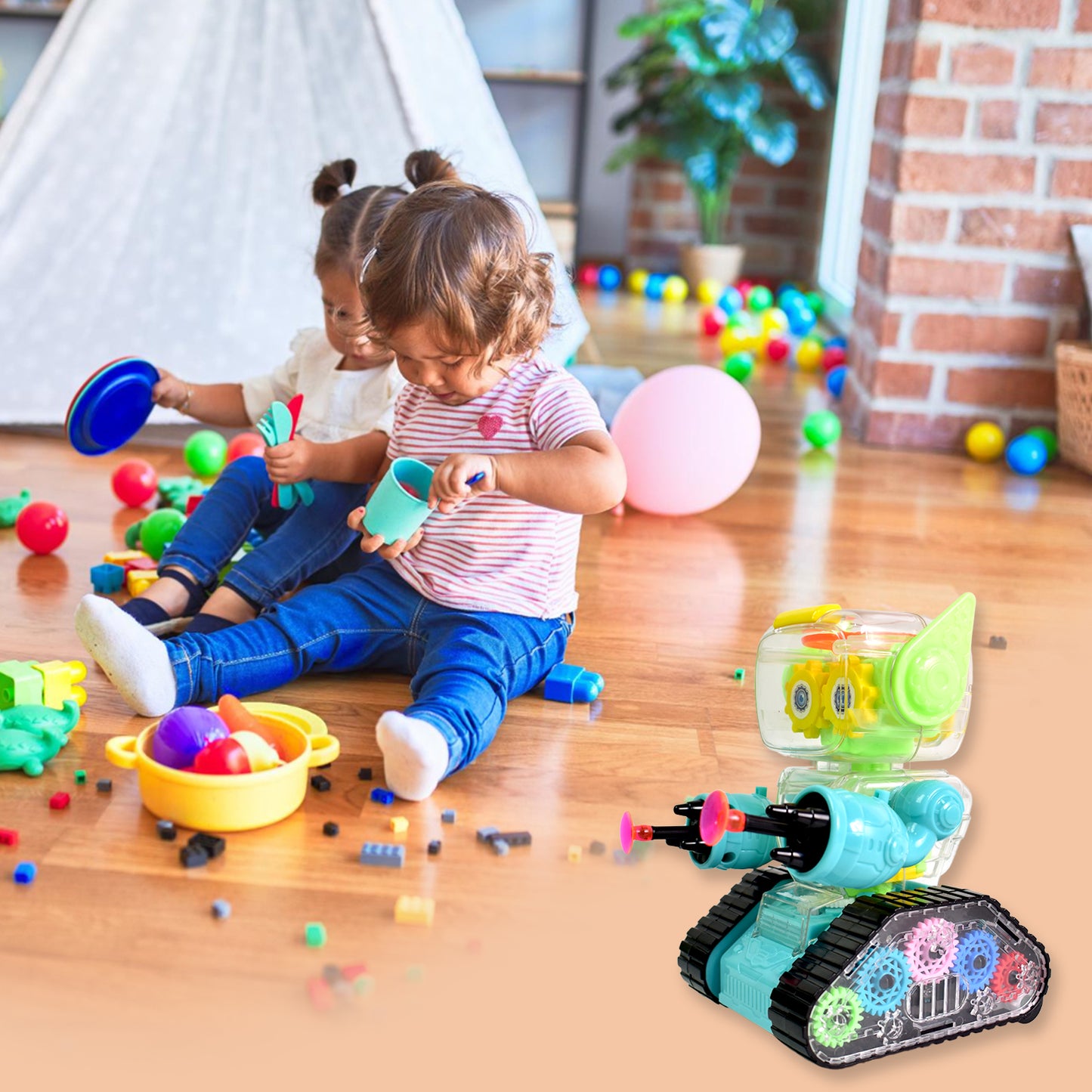 Gear Robot Car For Kids (1 Pc) - Happy Price - Image 4