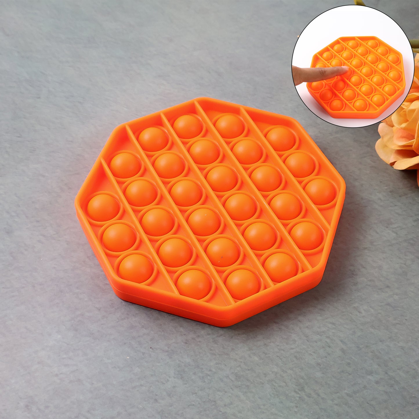 Hexagon Silicone Pop It Fidget Toy - 1 Pc - Happy Price - Image 3