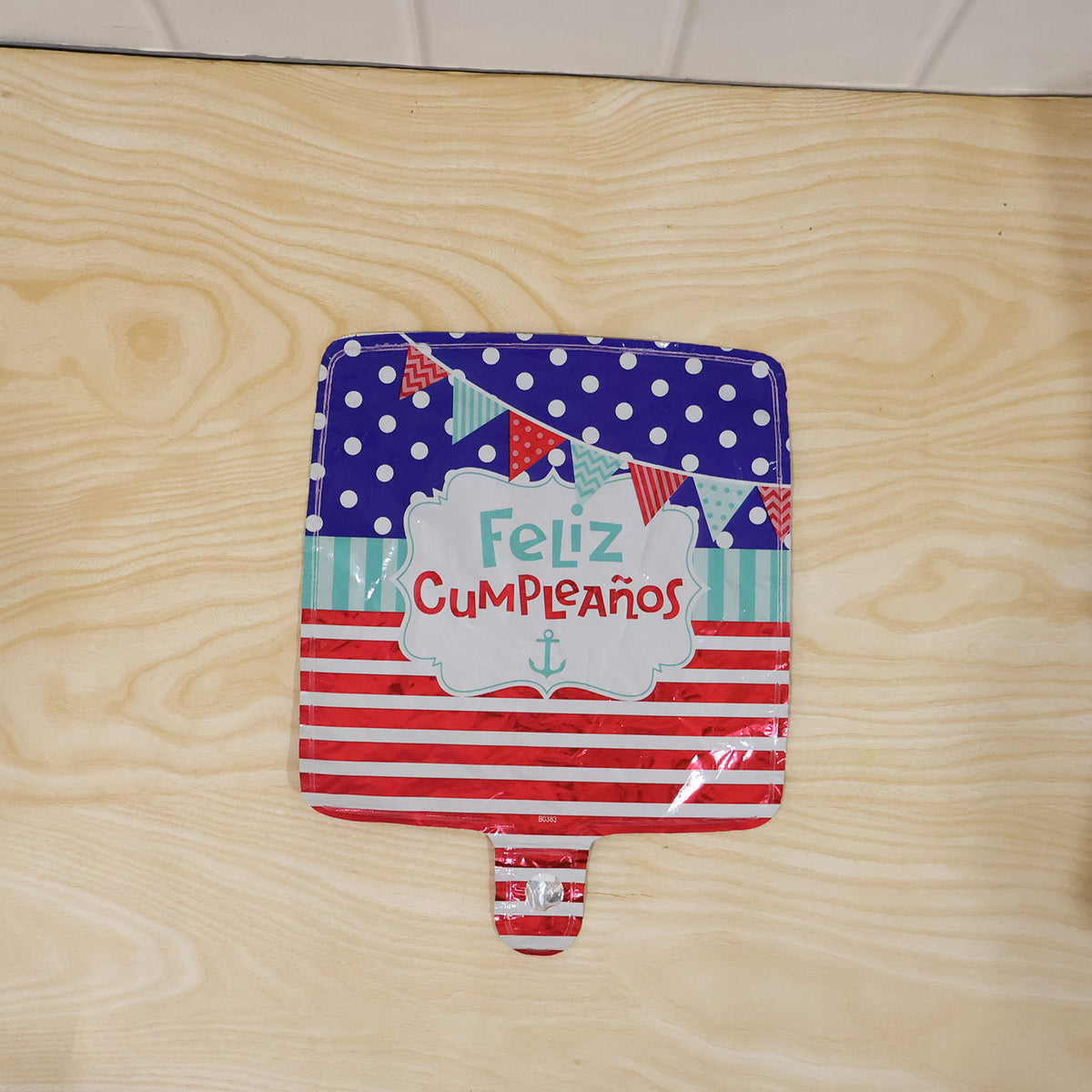 Square Feliz Cumpleanos Birthday Foil Balloon For Decoration (1 Pc)