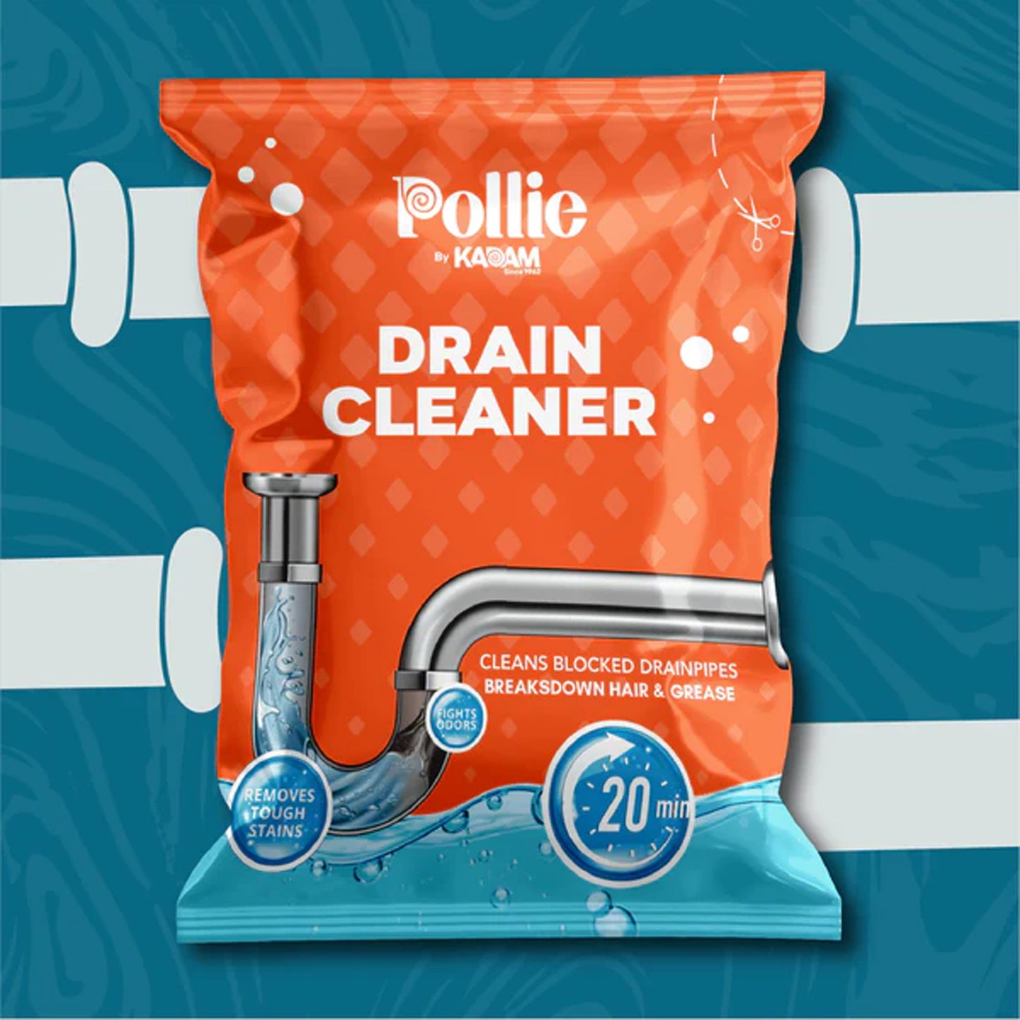 Kadam Drain Cleaner Sachet - 50 Gm Fast Clog Remover for Kitchen & Bathroom - Happy Price - Image 4
