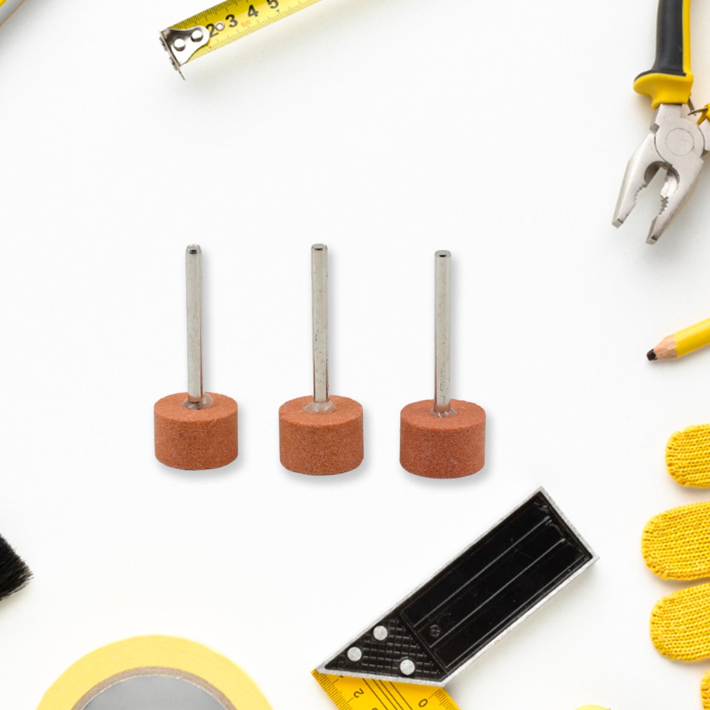 Wool Felt Polishing Buffing Wheels Wool Felt Mounted Polishing Bits (3 Pcs Set) - Happy Price - Image 4