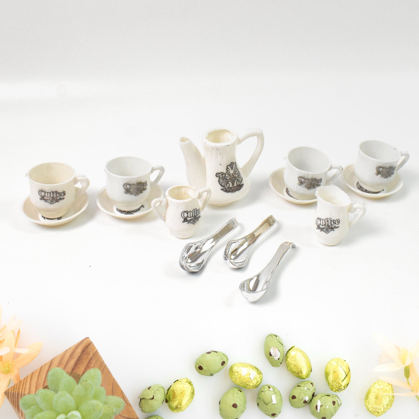 Tickles Tea Toy Set  Coffee Kitchen Plastic Set Toy For Kids Boys  Girls (14 Pcs) - Happy Price - Image 3