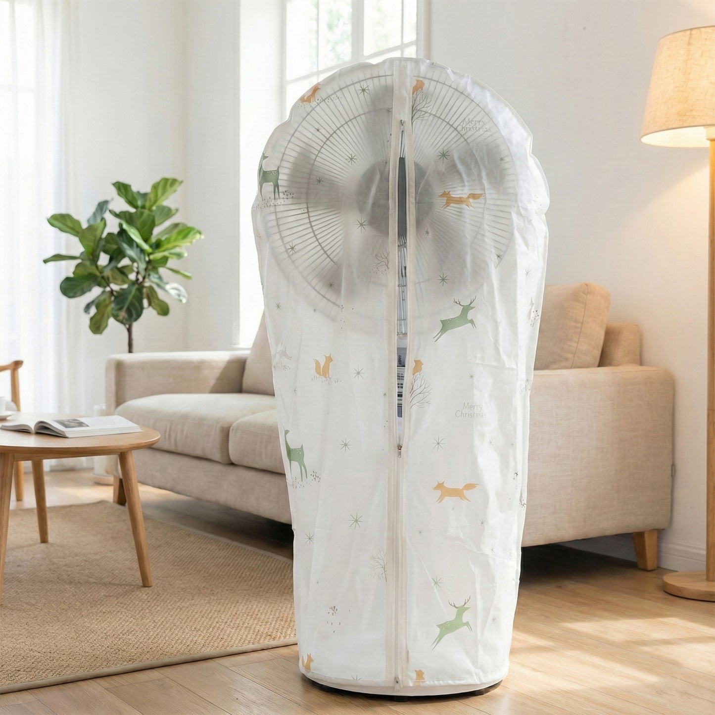 Pedestal Fan Cover - Full Size Dust Protector (60 x 90 Cm, 1 Pc) - Happy Price - Image 3