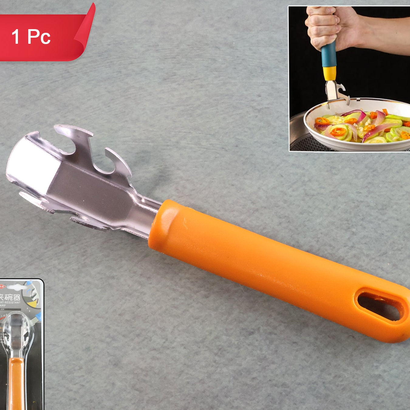 Stainless Steel Hot Pot Gripper Clamp & Pan Lifter Tool (1 Pc) - Happy Price - Image 1