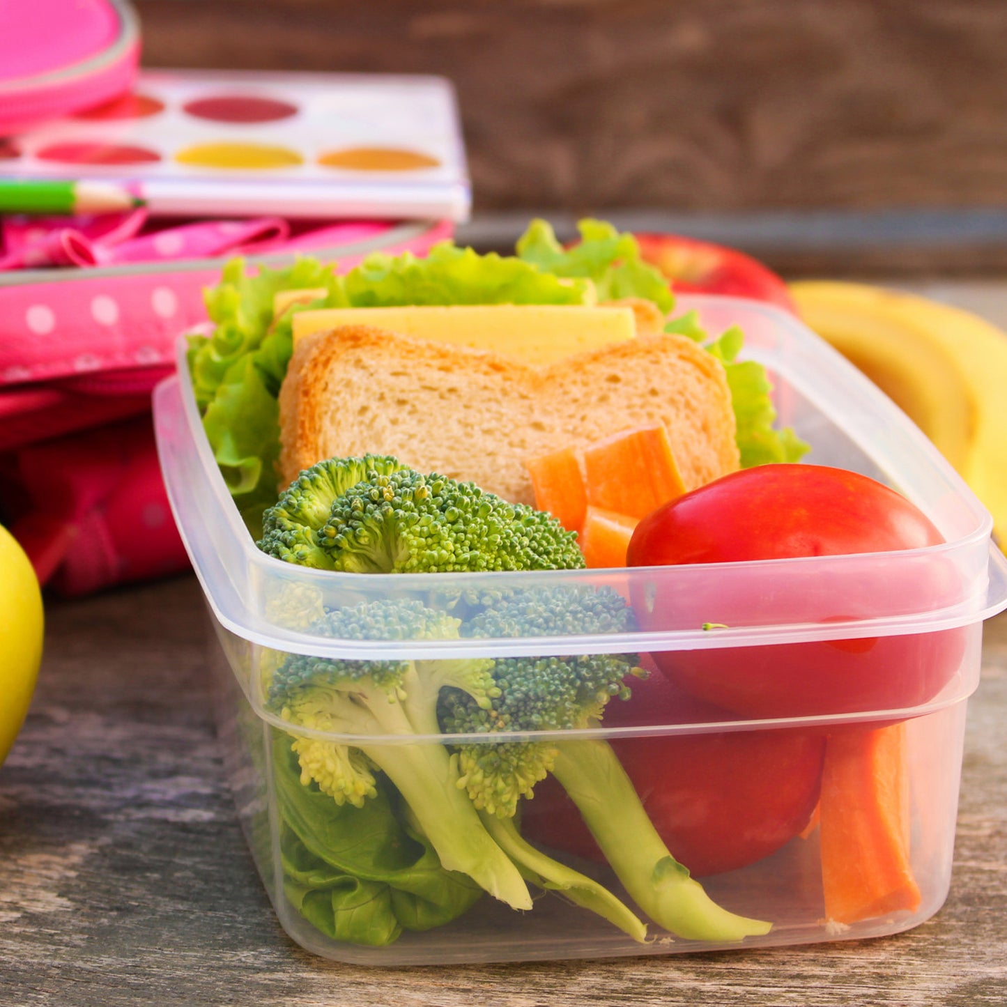 Plastic Square Lunch Box Kitchen Containers Set (3 Pcs Set) - Happy Price - Image 4