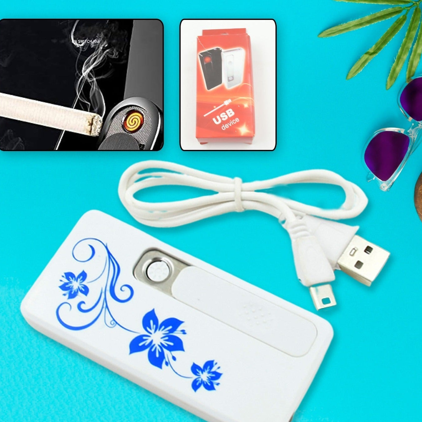 Stylish Rechargeable Electric Coil Lighter for Regular Cigarettes - Windproof, Flameless USB E-lighter (1 Pc) - Happy Price - Image 1