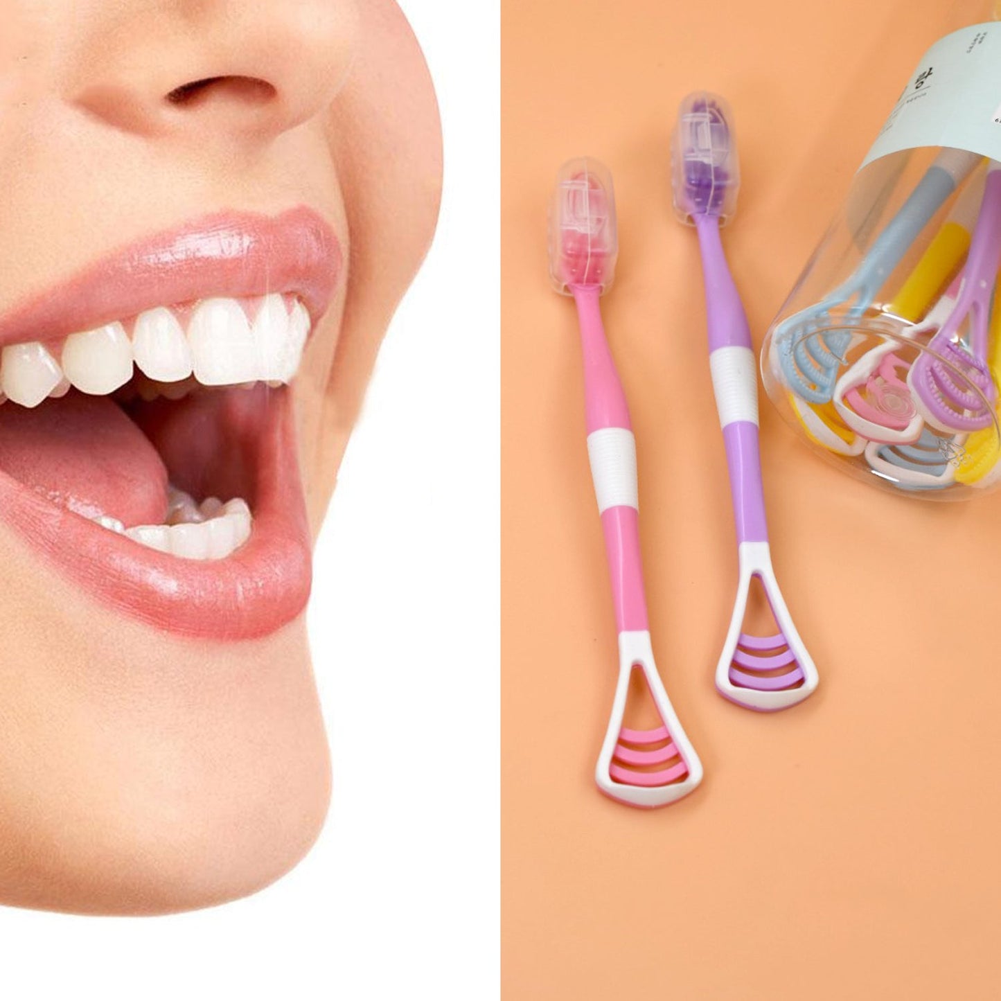 8 Pc 2 In 1 Toothbrush Case Widely Used In All Types Of Bathroom Places For Holding And Storing Toothbrushes And Toothpastes Of All Types Of Family Members Etc. - Happy Price - Image 2