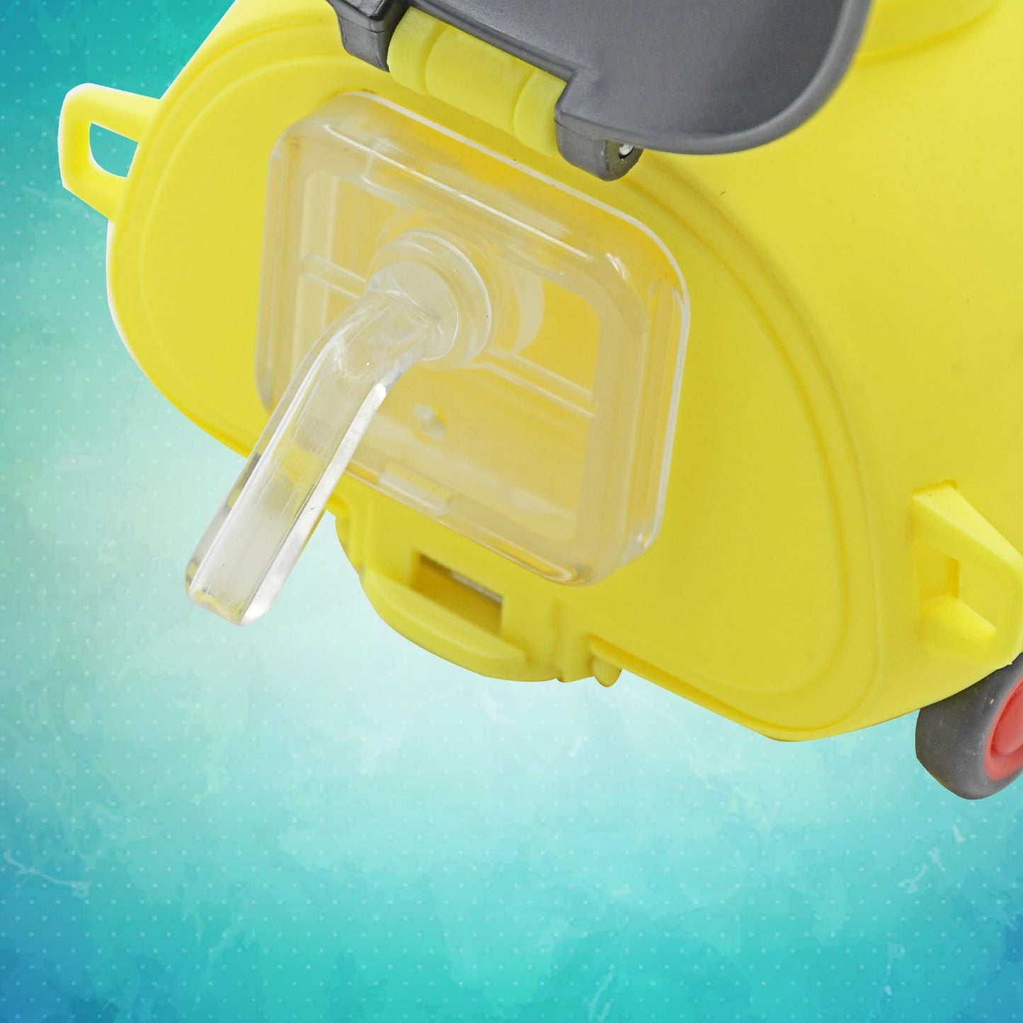 Cute Plastic Bug Shape Water Bottle With Adjustable Shoulder Strap 4 Wheel   Straw Portable Drinking Cup Water Bottle For Kids  Water Bottle  Return Gift For Kids  Water Bottle With Straw  School Kinds Water Bottle (1 Pc) - Happy Price - Image 5