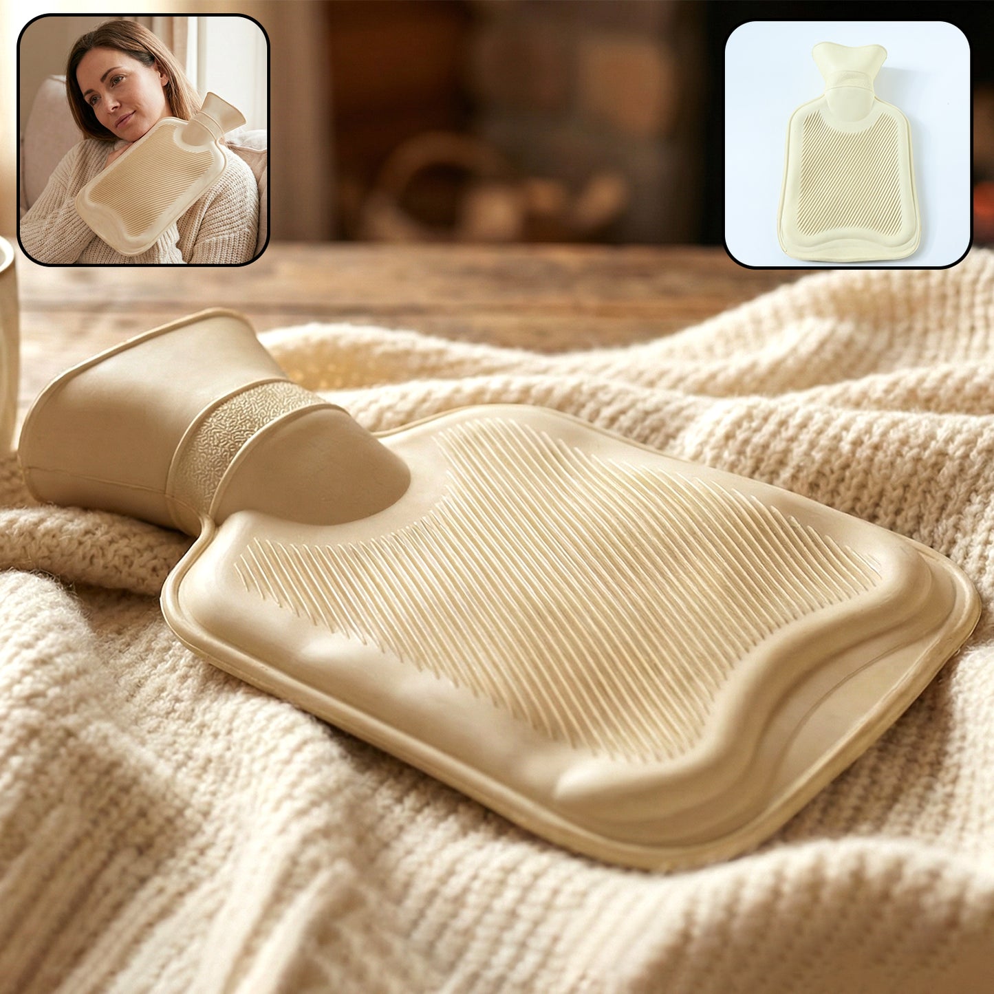 Reusable Hot Water Bag for Pain Relief & Warm Compress Therapy (1 Pc) - Happy Price - Image 2