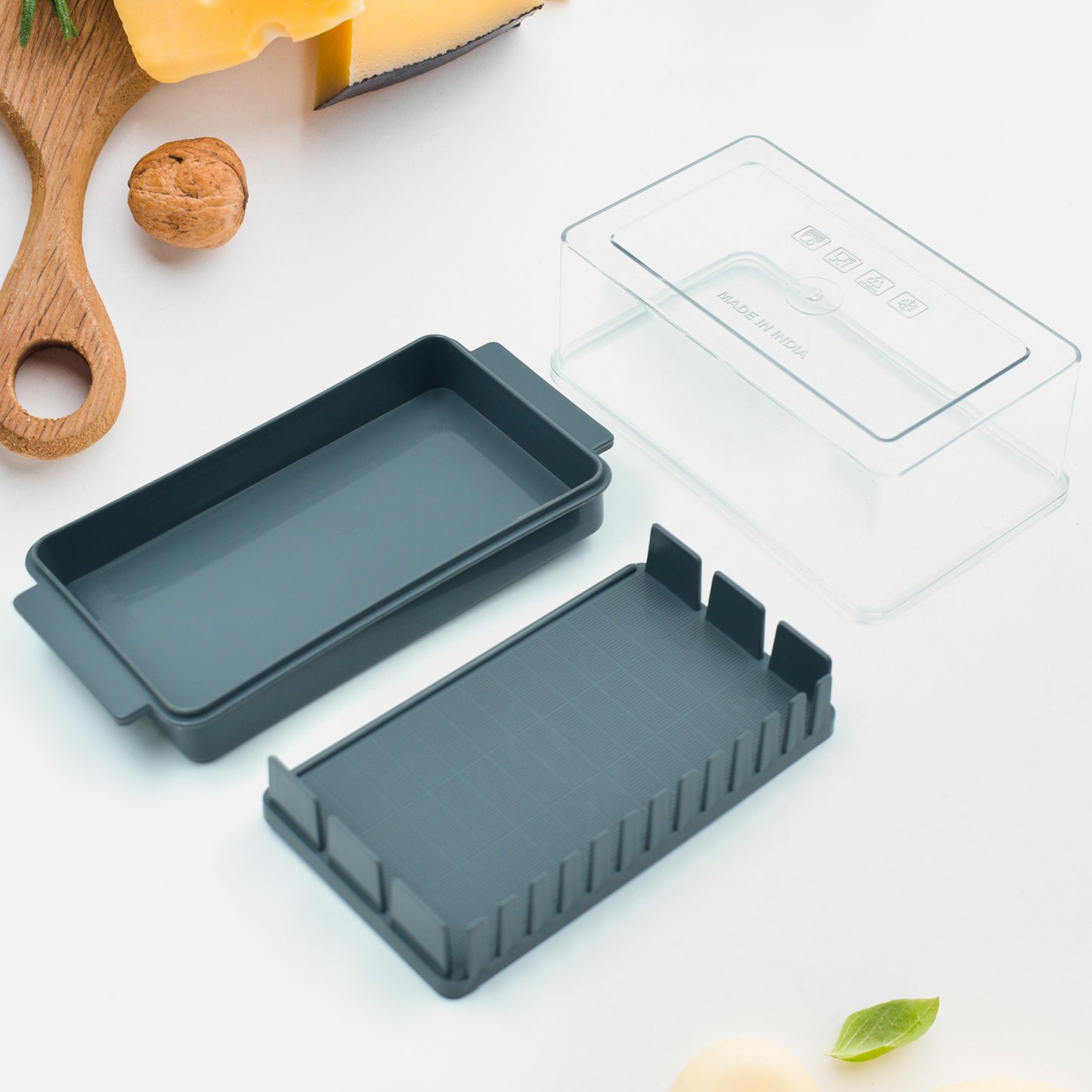 Butter Slicer and Storage Box with Lid - Transparent Plastic Container (1 Pc) - Happy Price - Image 3