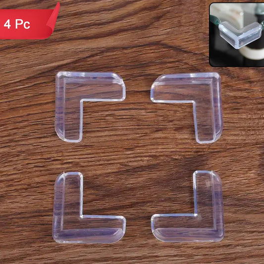 4 Pcs Baby Safety Table Corner Protectors - Transparent Edge Guards - Happy Price - Image 1