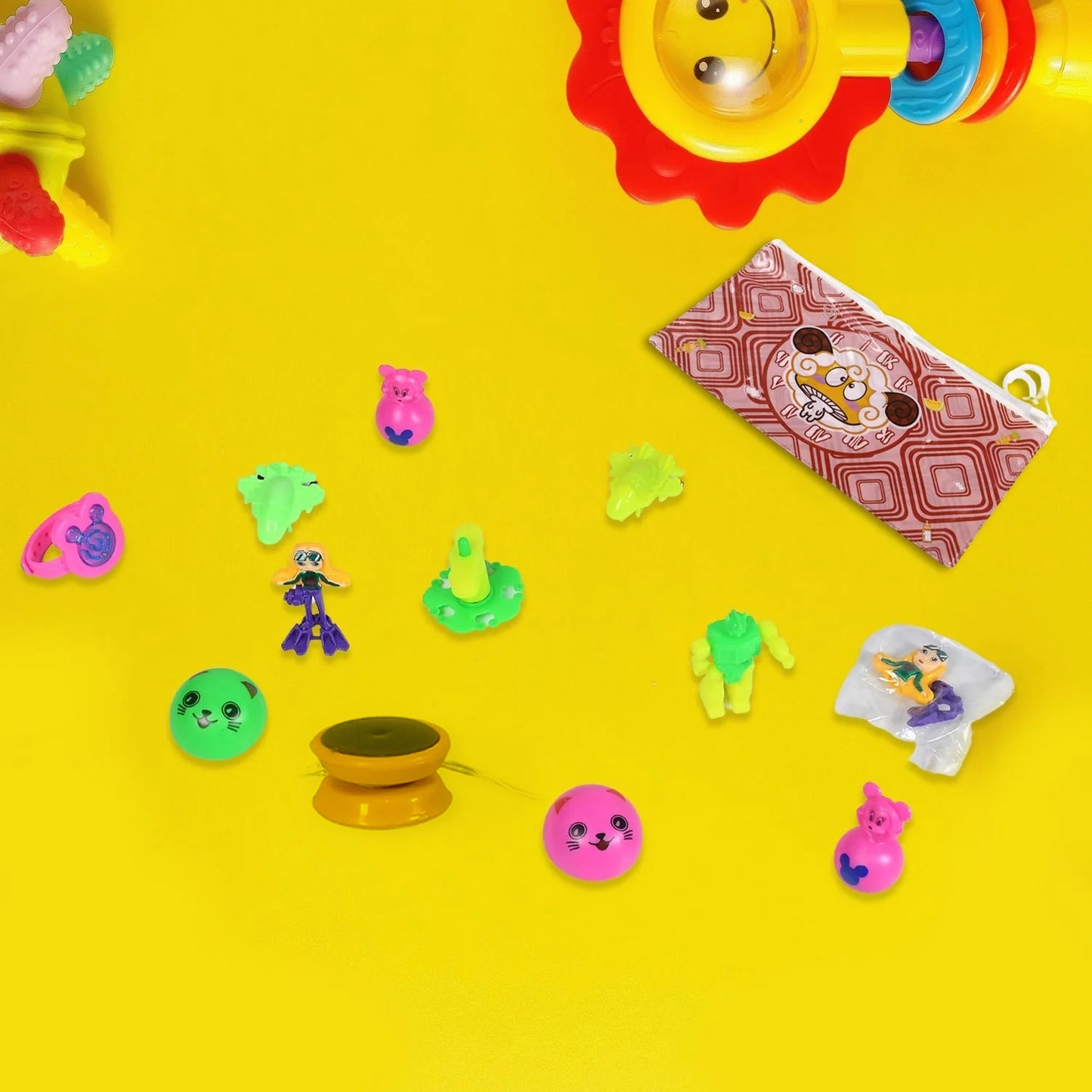 4488 12pc Mix All New Toy And Plastic Pouch Mix All Types Playing Toy For Kids - Happy Price - Image 5