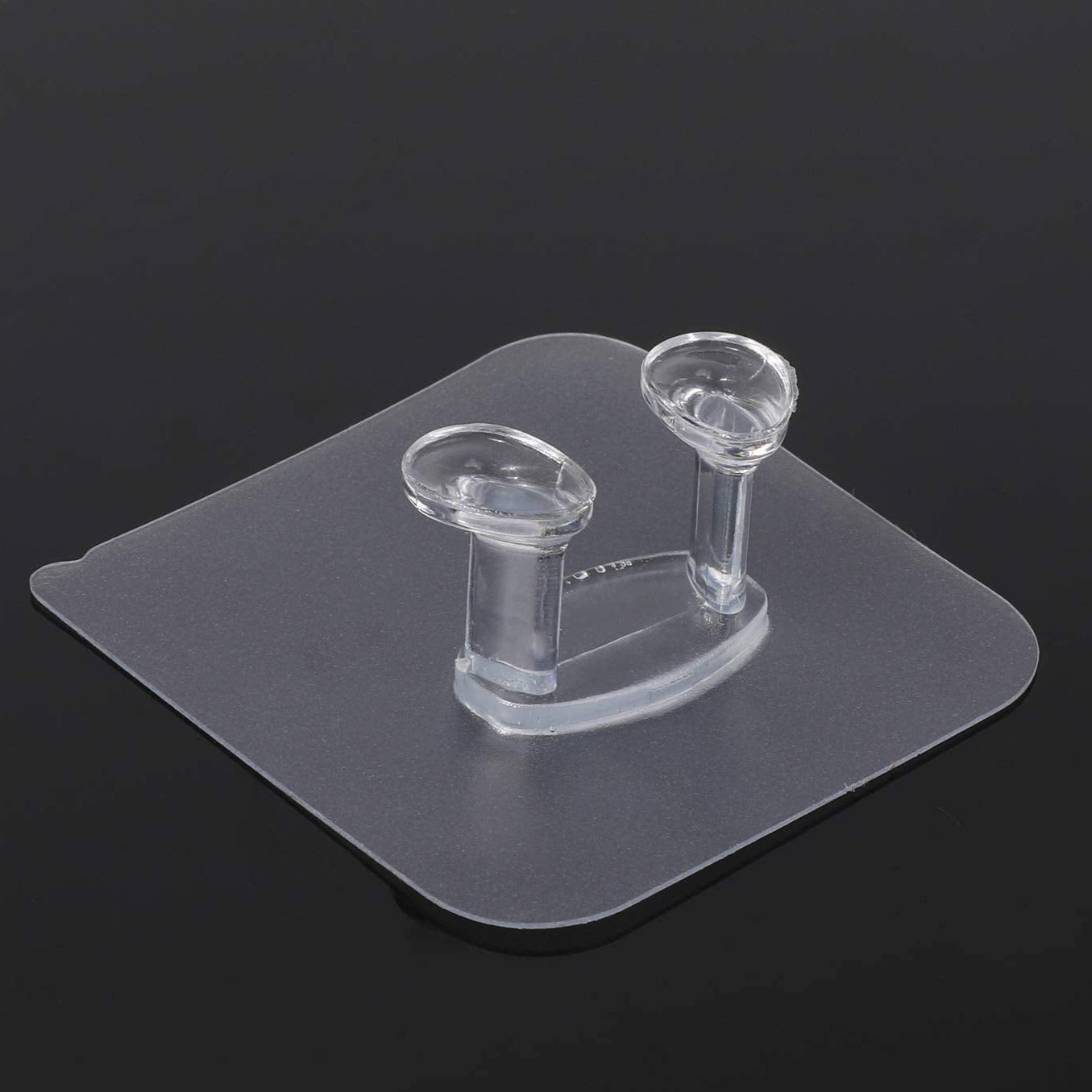 Clear Adhesive Wall Hooks - Strong Hold for Home & Office - Happy Price - Image 1