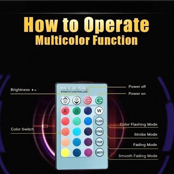 Wireless Bluetooth Sensor 12w Music Multicolor Led Bulb With Remote Controller - Happy Price - Image 4