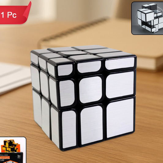 Silver Mirror Cube 3x3 Shape Puzzle Toy for Adults and Kids - Happy Price - Image 1