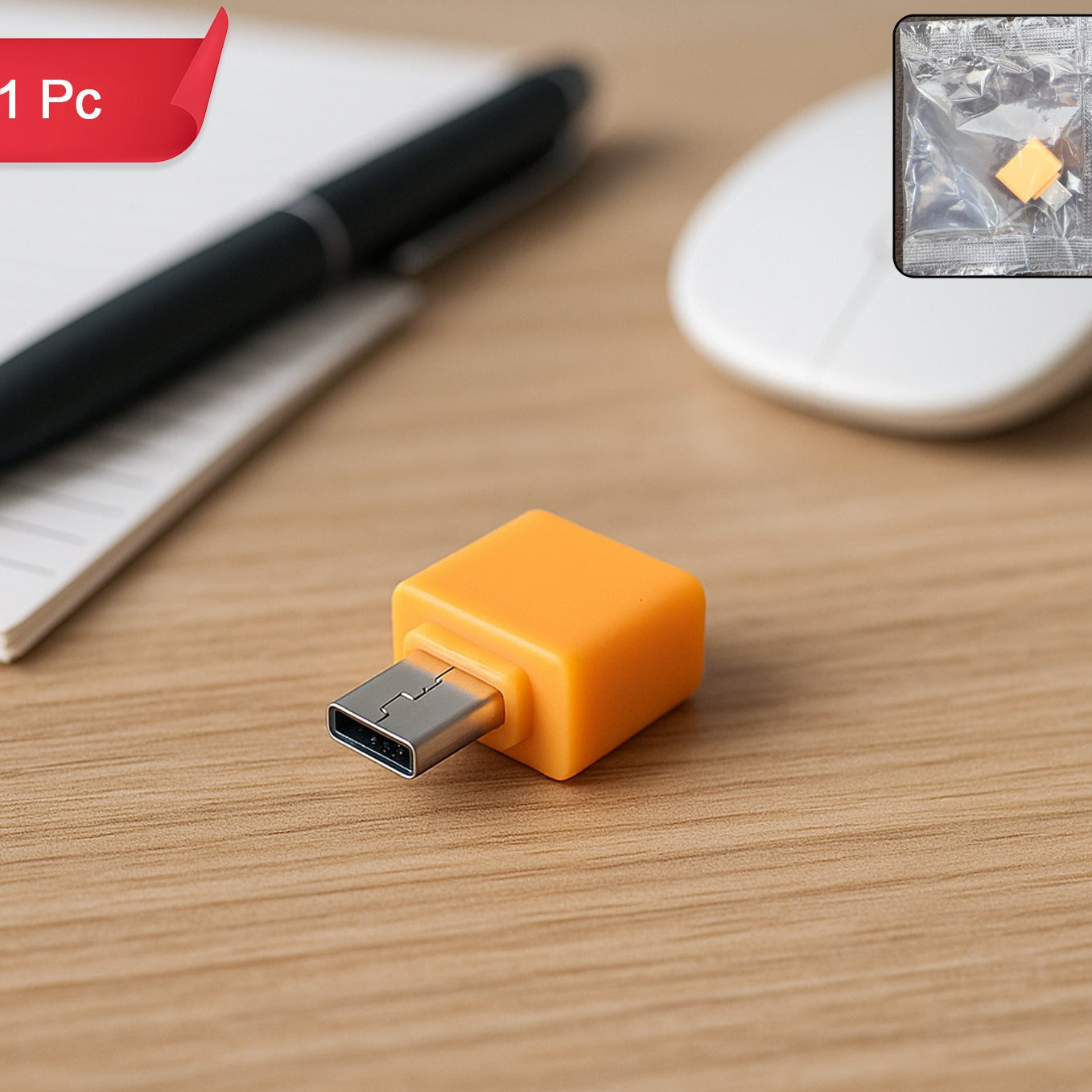 Micro USB OTG Adapter - 1 Pc, Mixed Colours - Happy Price - Image 1