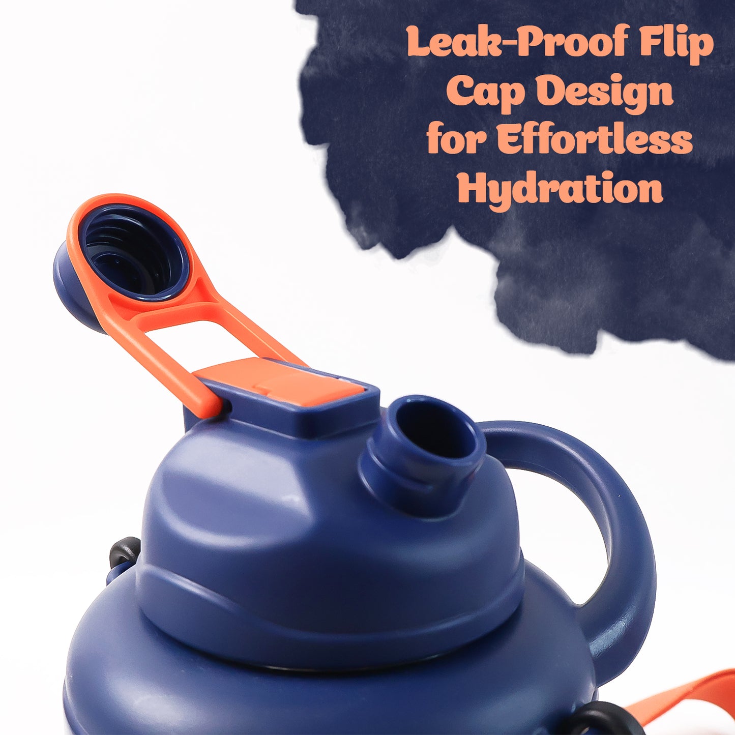 Sports Vacuum Bottle With Shoulder Strap 1 Pc Stylish Mix Design  Size - Happy Price - Image 5