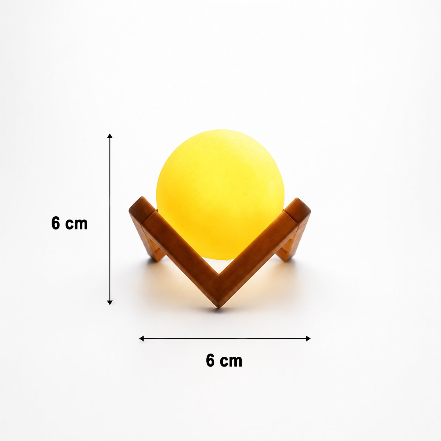 LED Moon Ball Night Light with Wooden Base (1 Pc) - Happy Price - Image 5