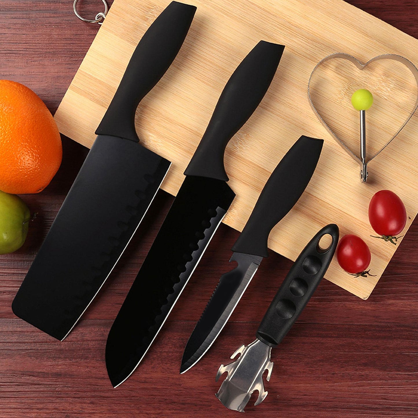 5-Piece Forged Stainless Steel Kitchen Knife Set - Happy Price - Image 2