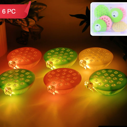 Set of 6 Lotus Canopy LED Decorative Lamps - Multicolor Floating Lights - Happy Price - Image 1