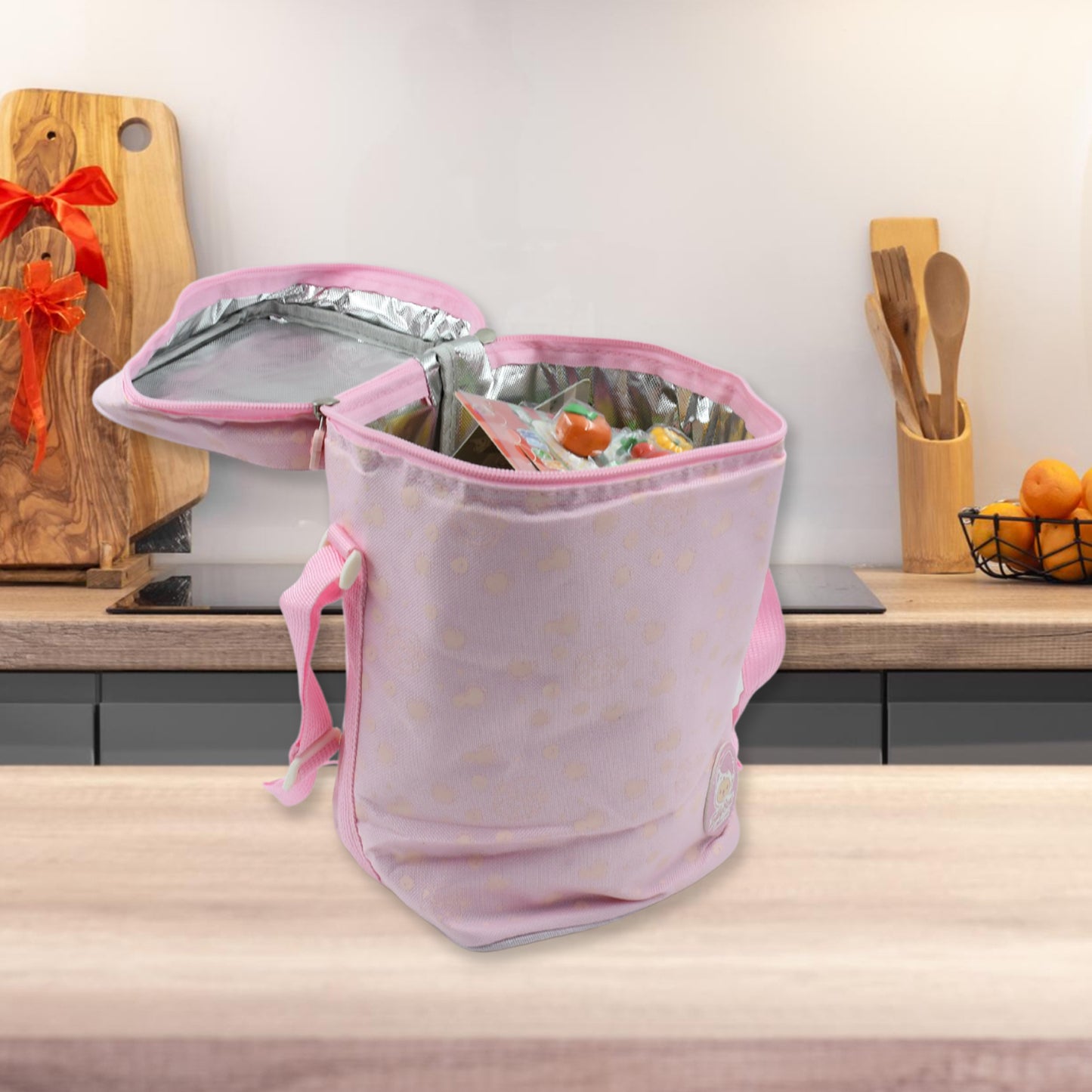 Zip Lunch Bag Cute Animal Lunch Bag With Carry Adjustable Strap Lunch Bag For Women Durable Reusable Durable Handbag Bag (1 Pc) - Happy Price - Image 5